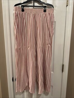 Royalty For Me Pink and White Striped Women’s Chinos